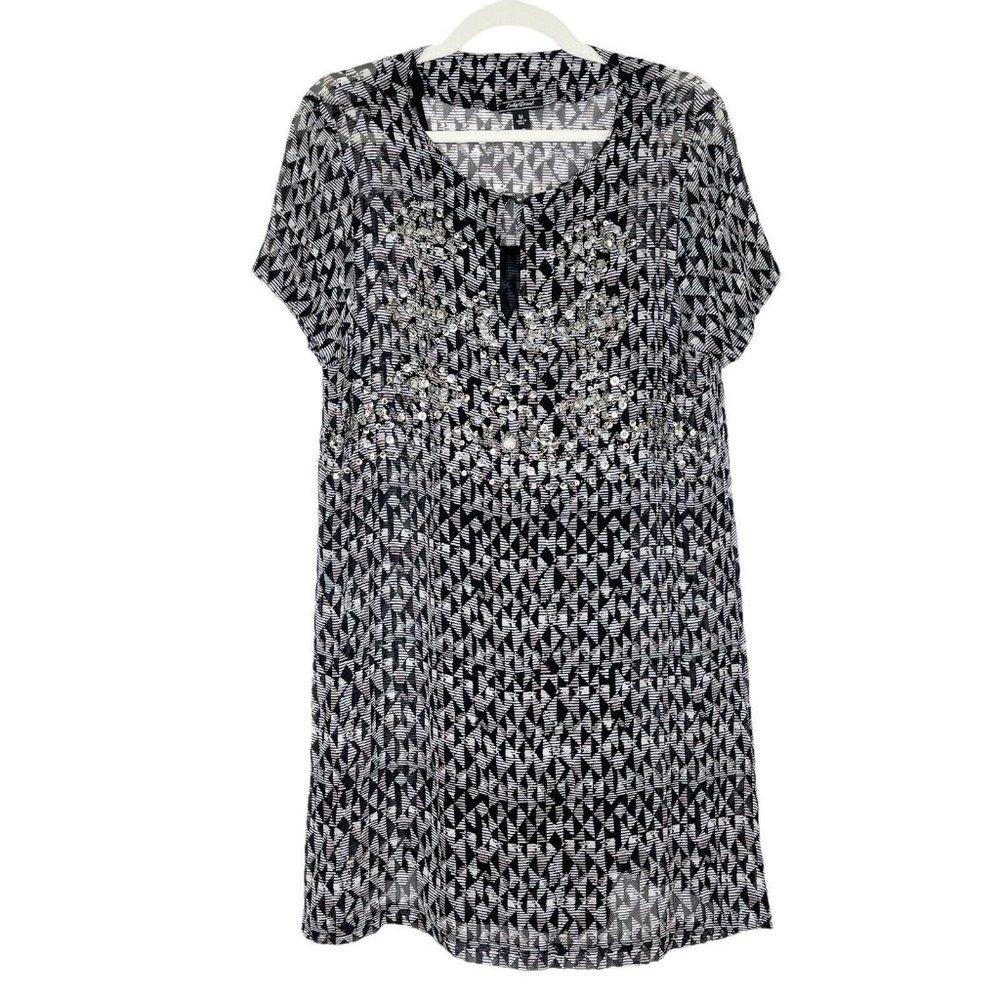 Lucky Brand Boho Shift Dress Size Medium - Picture 2 of 9
